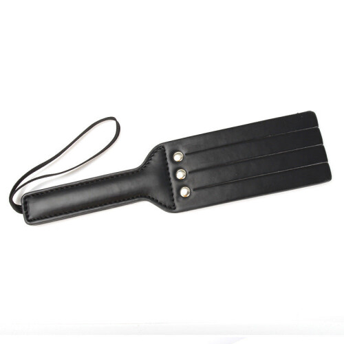 Faux Leather Double Smack Fronded Spanking Paddle 2