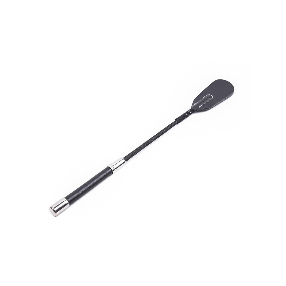 House Of Glass Silver Faux Leather Tipped Spanking Crop