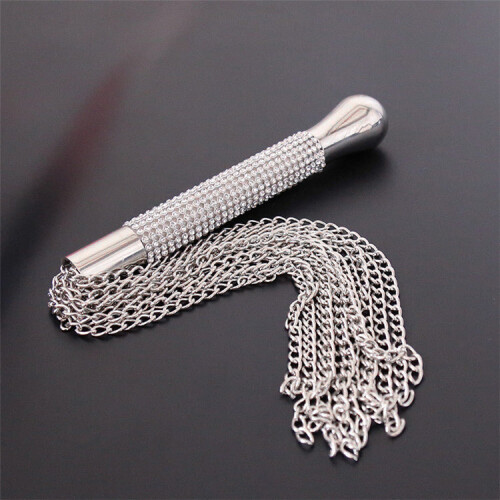 Diamante Handle Chained Bondage Whip