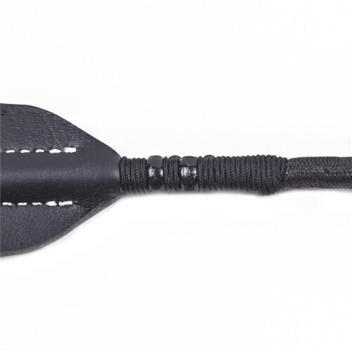 Faux Leather Silver Tipped Spanking Crop 1