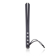 Red Faux Leather Spanking Paddle with Rivet Detail