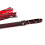 Black and Red Faux Leather Fetish Flogger 4