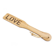 Wooden Bamboo Spanking Paddle (Heart)