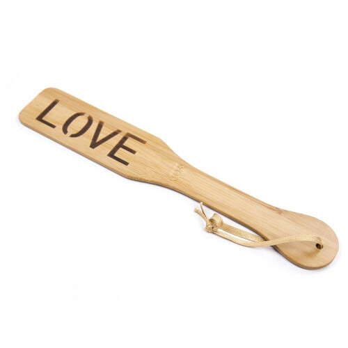 Wooden Bamboo Spanking Paddle (Heart)
