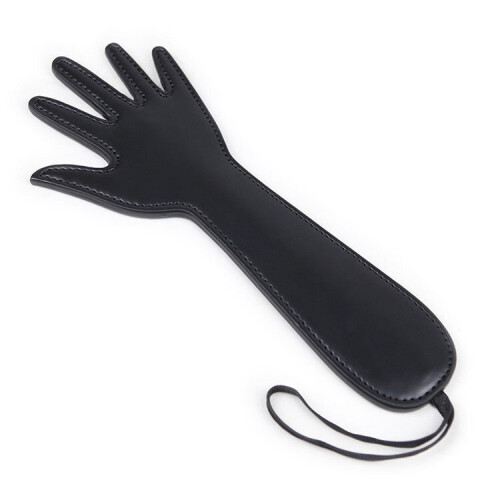 Hand Shaped Faux Leather Spanking Paddle 1