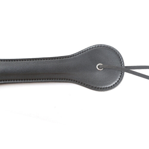 Patent Leather Spanking Paddle with 'SLUT' Motif 2