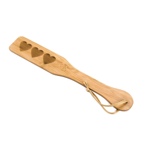 Wooden Bamboo Spanking Paddle (Heart) 1
