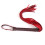 Black and Red Faux Leather Fetish Flogger 1