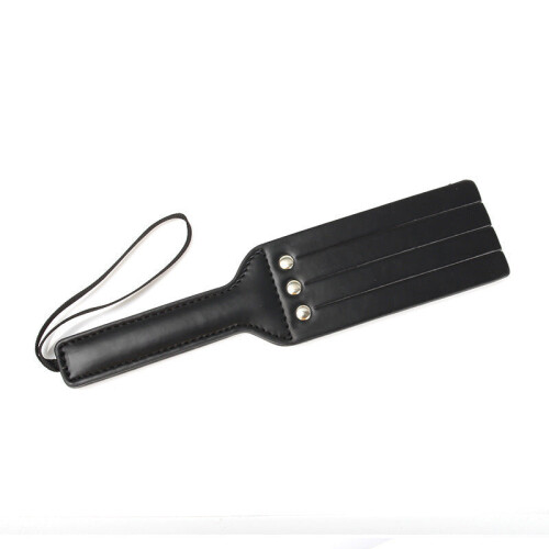 Faux Leather Double Smack Fronded Spanking Paddle 1