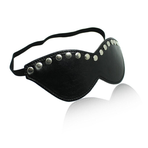 Black Studded Eye Mask 2