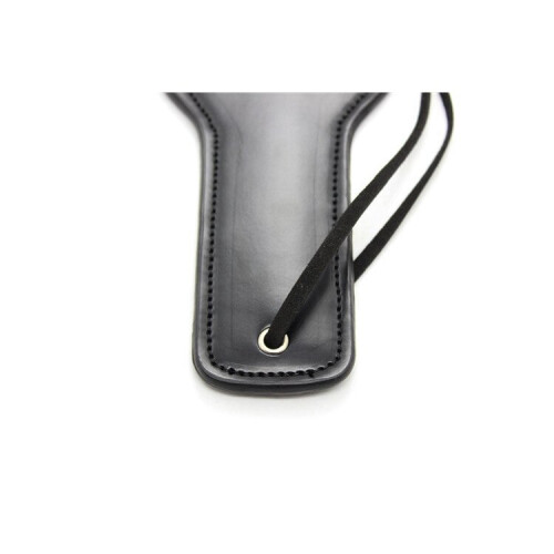 Black Faux Leather Spanking Paddle with a Heart Design 2