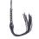 Diamante Handle Black Faux Leather Flogger 4