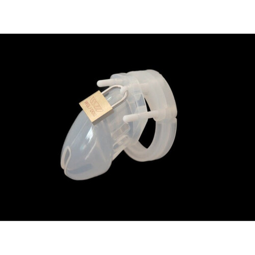 Adjustable ABS Male Chastity Cage Kit (Clear) 1