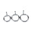 Chastity Cage Extra Rings (Stainless Steel, 3 Set) 1