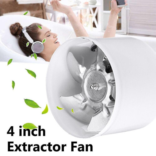 4inch Silent Bathroom Kitchen Inline Wall Mounted Ventilation Extractor Fan 1