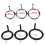 Chastity Cage Extra Rings (Black, 40mm) 1