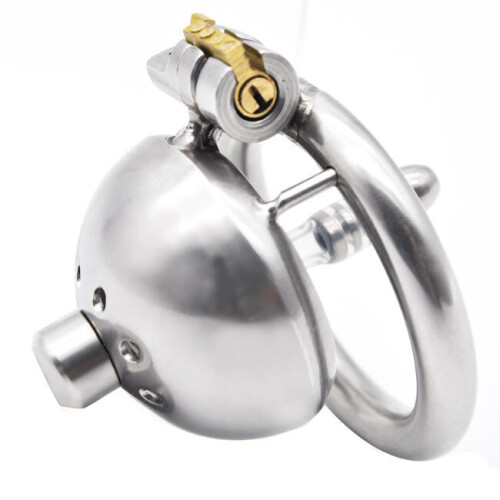 'Tiny Teapot' Male Chastity Cage with Urethral Sound (2.5 cm) 1
