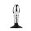 Ripple Rim Stainless Steel Butt Plug  (Style B) 1