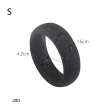 Basic Silicone Cock Ring Three Set (42mm, 46mm and 53mm)