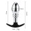 Ripple Rim Stainless Steel Butt Plug  (Style B) 2
