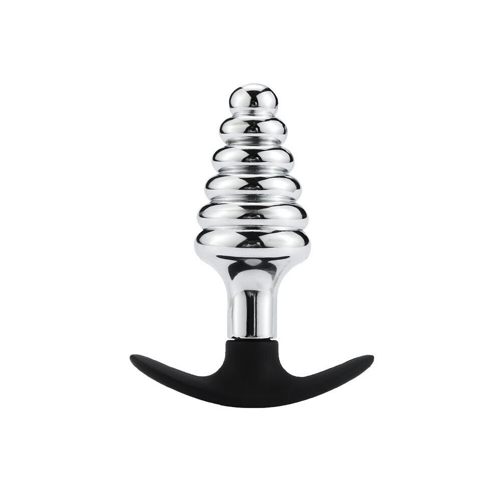 Twister Anal Bead Stainless Steel Butt Plug (Style A)