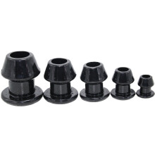 Anal Tunnel Butt Plug Set (5 Piece, Black)