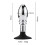 Ripple Rim Stainless Steel Butt Plug  (Style B) 3