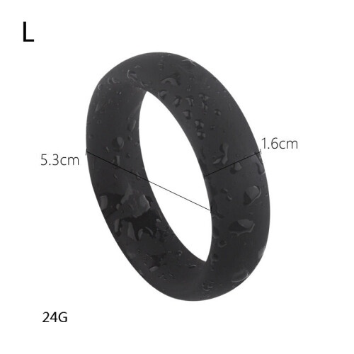 Basic Silicone Cock Ring Three Set (42mm, 46mm and 53mm) 2