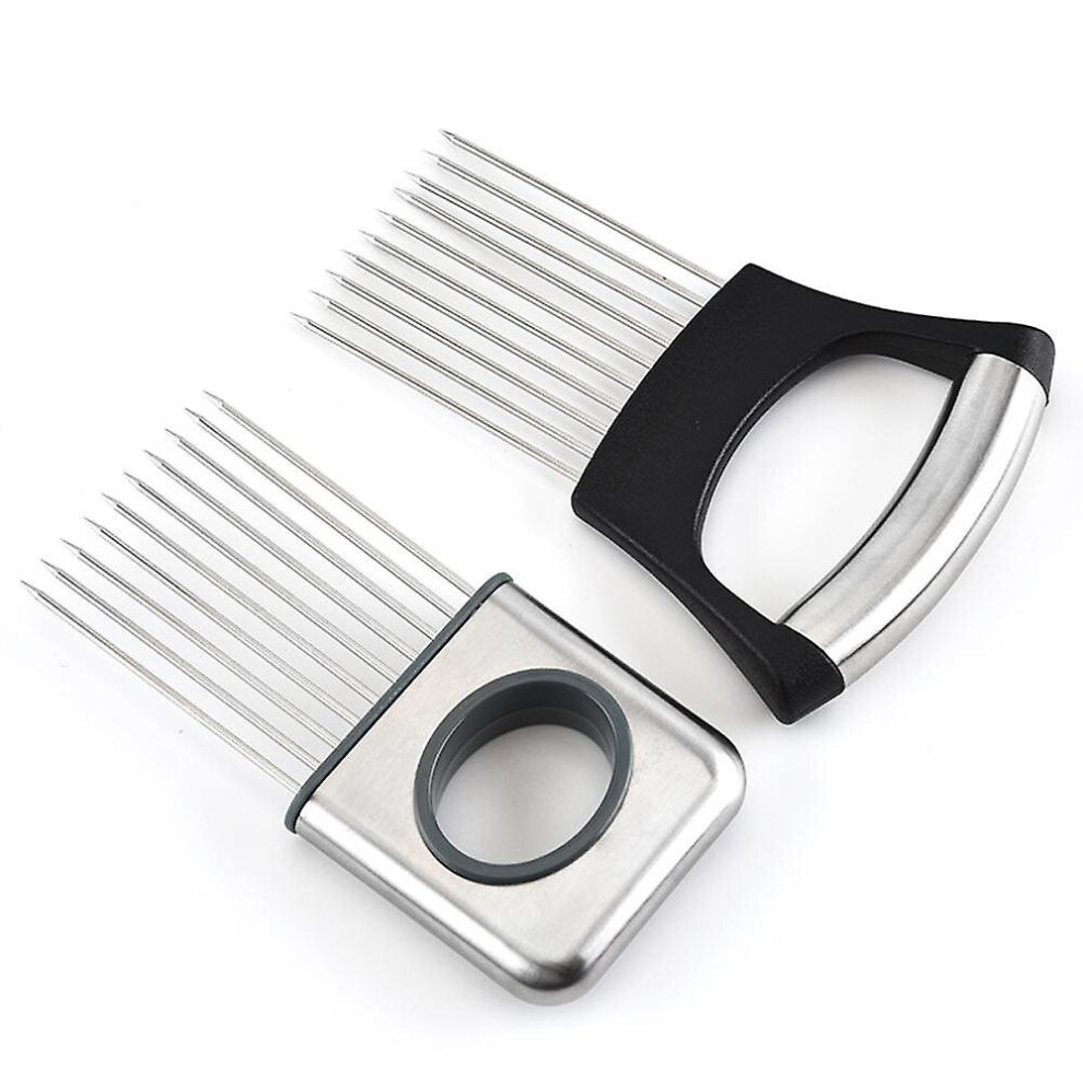 Onion Slicer Holder Kit Stainless Steel,for Onion Slicing Potato Tomato Avocado Cucumber Cutting