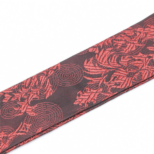 Scarlet Brocade Ribbon Ball Gag 1