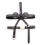 Black Faux Leather Head Harness with Vented Ball Gag 3