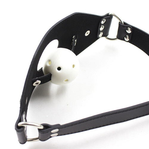 Faux Leather Pleasure Gag 2