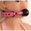 Black and Pink Breathable Ball Gag 1