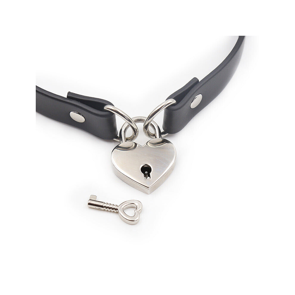 House Of Glass Lockable Red Heart Collar