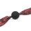 Scarlet Brocade Ribbon Ball Gag 1