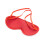 Red Faux Leather Diamante Eye Mask 3