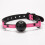 Black and Pink Breathable Ball Gag 4