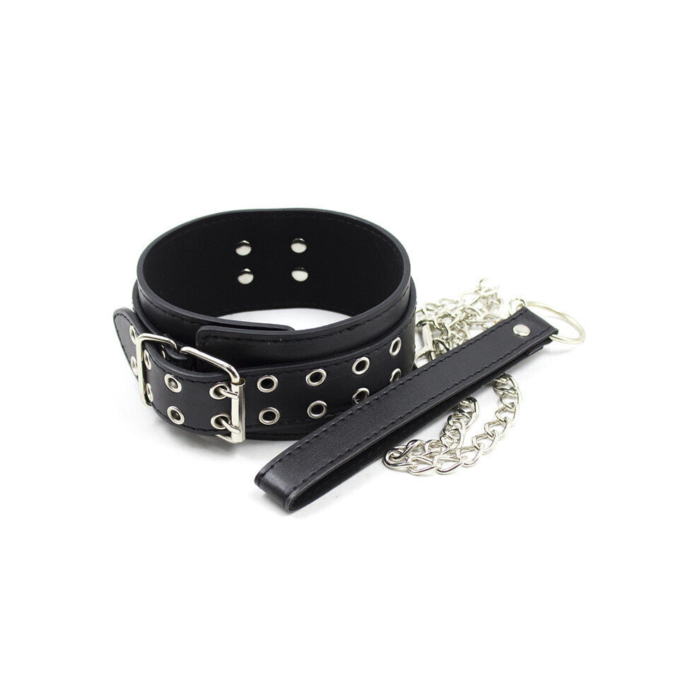 Deluxe Leather Collar and Lead Set