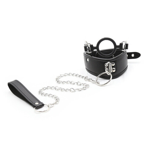 'The Double Choker' Collar, Lead and Gag Set