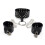 Faux Leather Studded Collar and Cuff Restraint Set 1