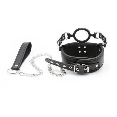 'The Double Choker' Collar, Lead and Gag Set 1