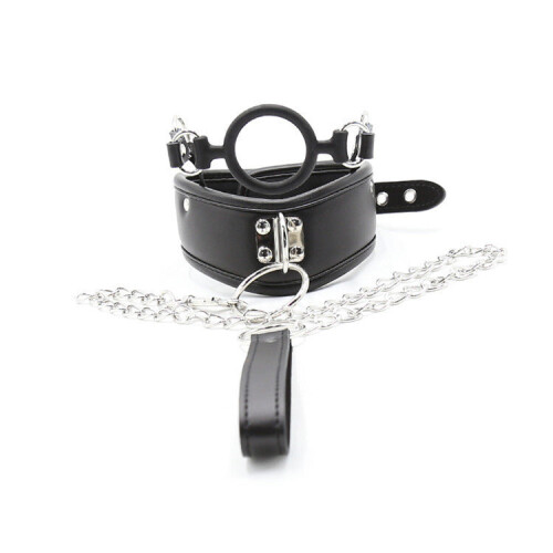 'The Double Choker' Collar, Lead and Gag Set 2