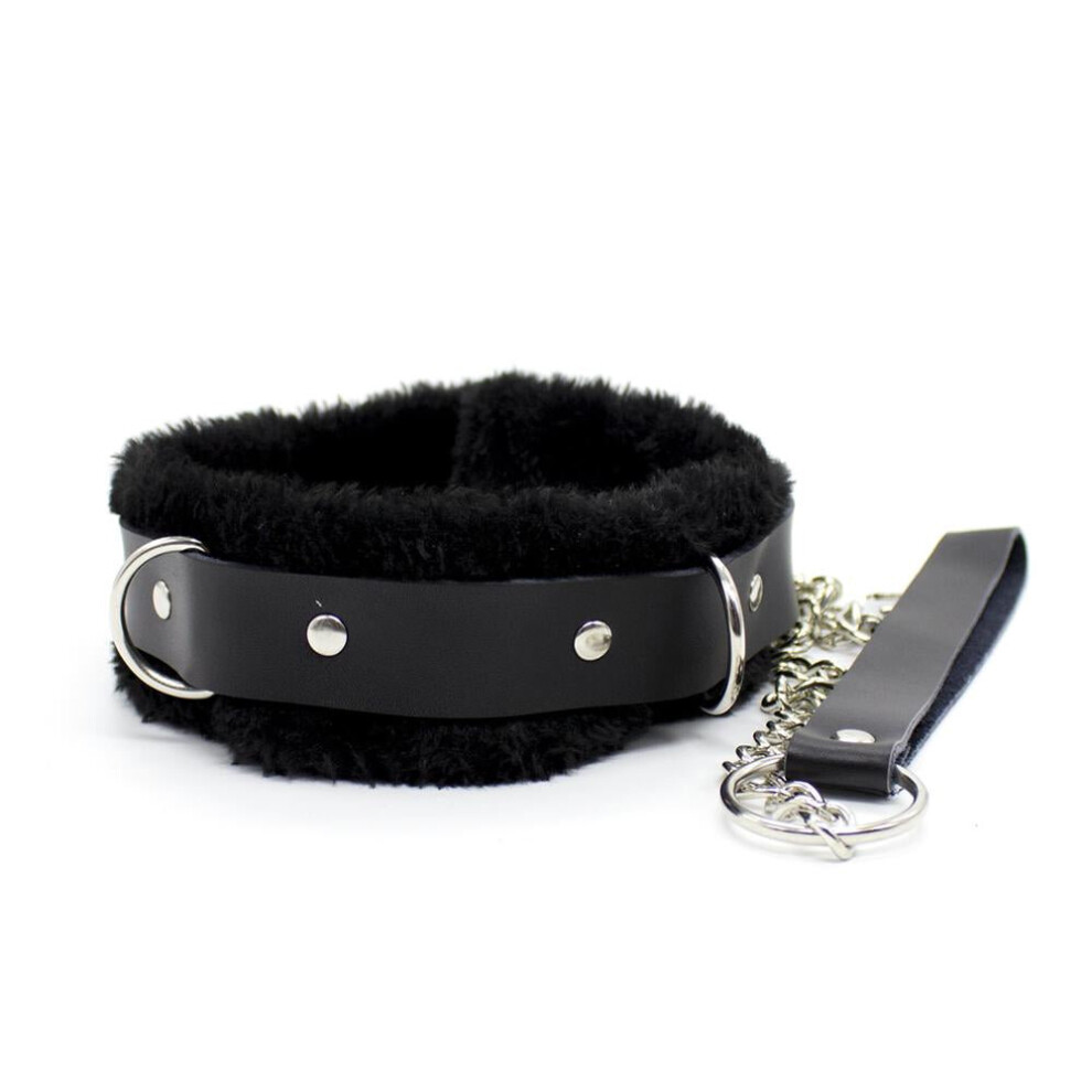 House Of Glass Cruella Devil Inspired Fluffy Collar And Lead