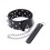 Black Spiked Bondage Collar and Chained Lead 5