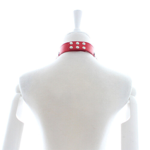 Faux Red Collar and Chains 2