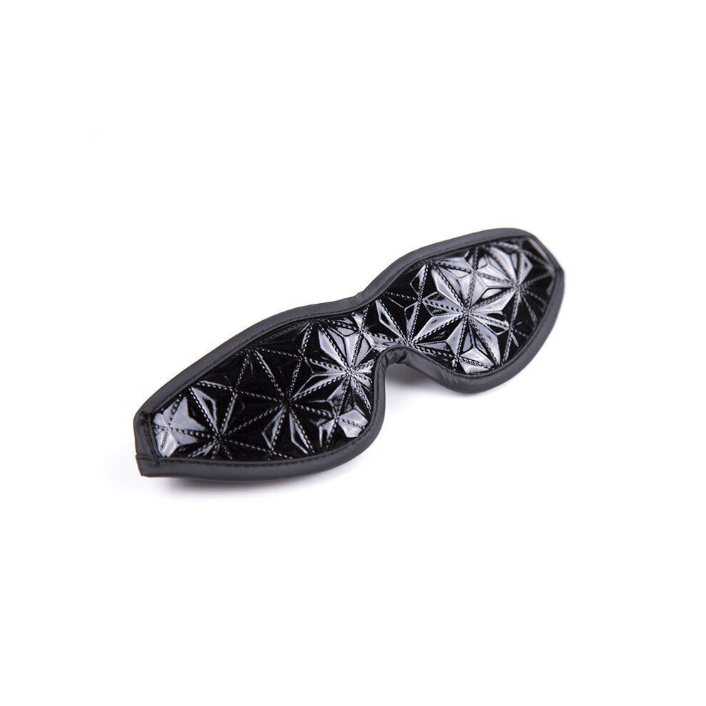House Of Glass Black Patent Eye Mask
