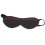 Faux Leather Red Heart Eye Mask 1