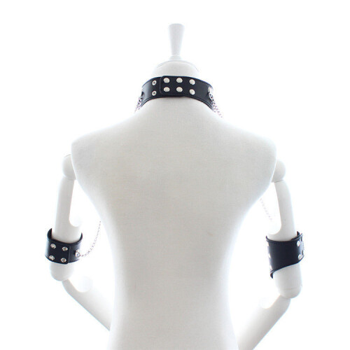Studded Collar and Arm Restraint Set 1