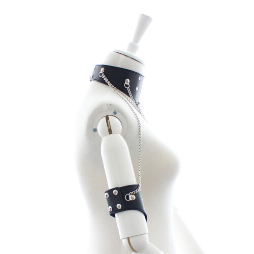 Studded Collar and Arm Restraint Set 2