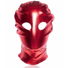 Wet Look 2-Hole Bondage Hood
